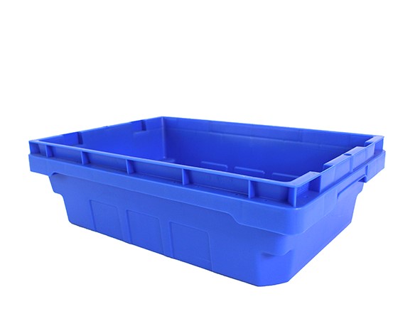 CAJA 4632 13H Caja Plastico Medida 460 x 320 x 130H mm estibable enfilable Vacia Ahorro de Espacio En transporte y Almacen Ideal Para procesos de Distribucion Para Todo Tipo de Industria