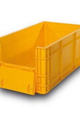 CAJA 6033 25H T Caja Plastico Paredes rectas Medidas.: 600 x 330 x 250H mm Ideal Para Procesos Logisticos Almacenaje distribucion de Todo Tipo de Producto En La Industria