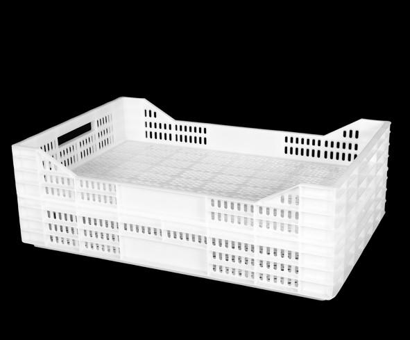 CAJA 6040 10H caja Charola Plastico Medidas 600 x 400 x 100h mm Apta Para Multiprocesos En la Industria agro Alimentaria Clasifica cion Distribucion Congelacion refrigeracion de Todo tipo de productos de la industria agro Alimentaria