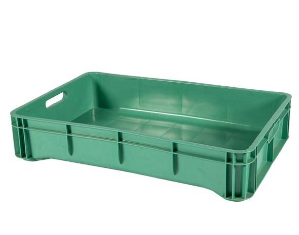 CAJA 6040 12H Caja Plastico Medidas 600 x 400 x 120H mm Ideal Para Procesos Multiples En AgroIndustria , Industria Carnica y Pesquera ,Compatible con Todo Tipo de Pallets y Tarimas de Plastico