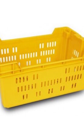 CAJA 6040 28H Caja Plastico Medidas 600 x 400 x 280H mm Estibable y Enfilable Ideal para Multiples Procesos en la Industria Agro Alimentaria Industria Alimentaria , Industria carnica , Industria Acuicola y Pesquera , Compatible con todo Tipo de Pallets y tarimas de Plastico