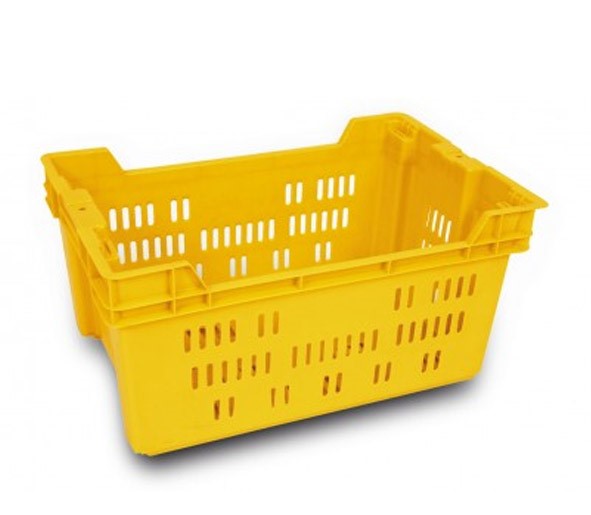 CAJA 6040 28H Caja Plastico Medidas 600 x 400 x 280H mm Estibable y Enfilable Ideal para Multiples Procesos en la Industria Agro Alimentaria Industria Alimentaria , Industria carnica , Industria Acuicola y Pesquera , Compatible con todo Tipo de Pallets y tarimas de Plastico