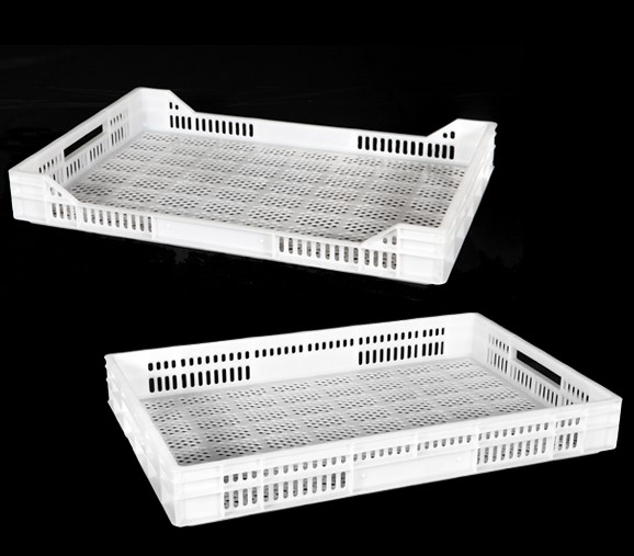 CAJA 6040 8H Caja Charola Medidas 600 x 400 x 80H mm Apta para MultiProcesos En La Industria Agro Alimentaria