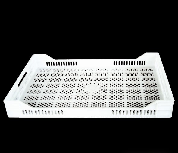 CAJA 6040 8H Caja-Charola Plastico Medidas 600 x400 x80H mm Polietileno grado alimenticio Apta Para Multiprocesos En La Industria AgroAlimentaria