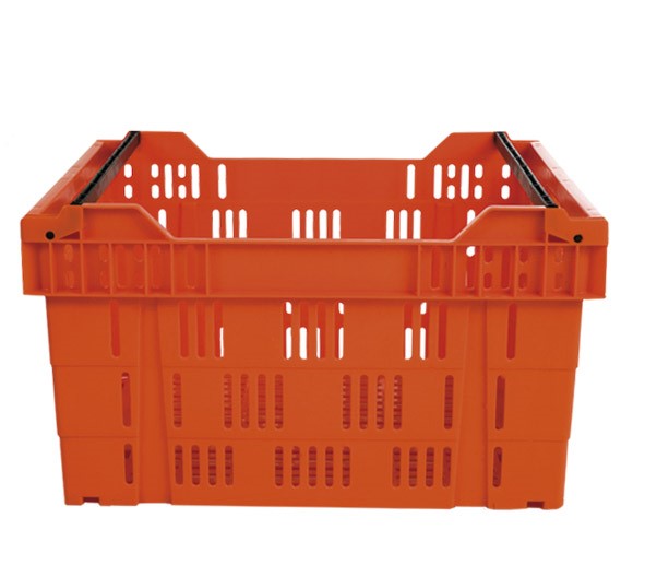 CAJA 6050 39H Caja Plastico Enfilable calada medidas 600 x 500 x 390H mm PHDE Ideal para Multiples procesos En Industria Alimentaria , acuicola , Pesquera , Agro Alimentaria Compatible con todo Tipo de Pallets Y Tarimas de Plastico