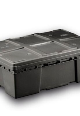 CAJA 6040 20H AL Caja Plastico Con Tapa Medida 600 x 400 x 20H mm Capacidad 25 Kg Ideal Para Distribucion Clasificacion Envio reparto De Toto Tipo de producto Ideal para Industria Alimentaria Apta Par a Temperaturas Bajo Cero