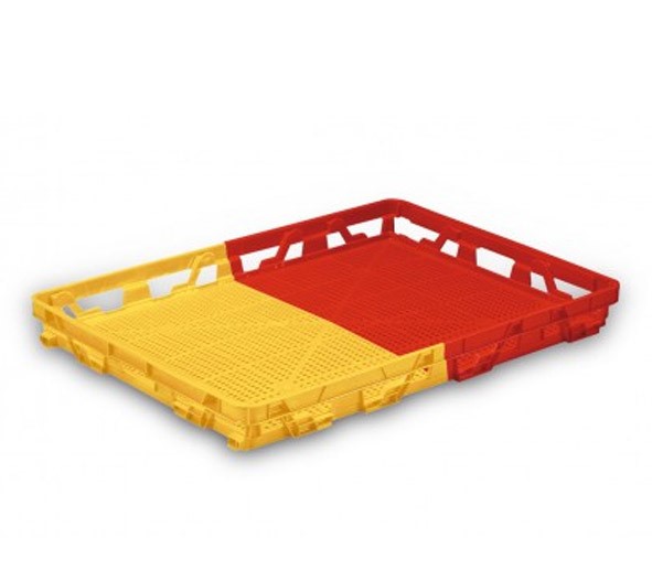 CAJA 6948 7H caja Charola de plastico Medida 690 x 480 x 70H mm Capacidad 10Kg Ideal Para Distribucion Clasificacion Envios reaprto de todo tipo de productos Ideal Para industria Alimentaria