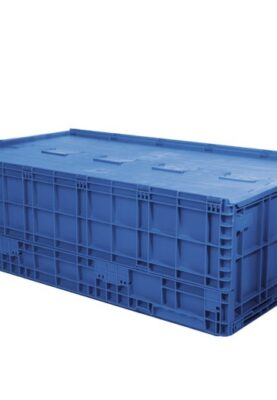 CAJA 10060 32H Caja Plastico tapas Bisagras Colapsable Medida: 1000 x 600 x 320H mm Capacidad 40Kg Ideal Para Distribucion Clasificacion Control Envios Reparto De Todo tipo de Productos Par La Industria General