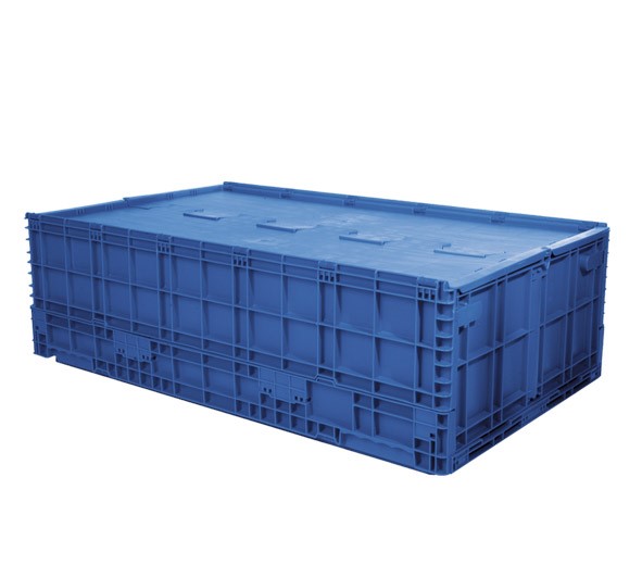 CAJA 10060 32H Caja Plastico tapas Bisagras Colapsable Medida: 1000 x 600 x 320H mm Capacidad 40Kg Ideal Para Distribucion Clasificacion Control Envios Reparto De Todo tipo de Productos Par La Industria General