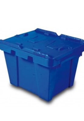 CAJA 3025 21H Caja de Plastico Tapas dobles Bisagra Medidas 300 x 250 x 210H mm Cap 20Kg Ideal Par Distribucion Clasificacion Envio Reparto Control de Todo tipo De Productos En La Industria En General