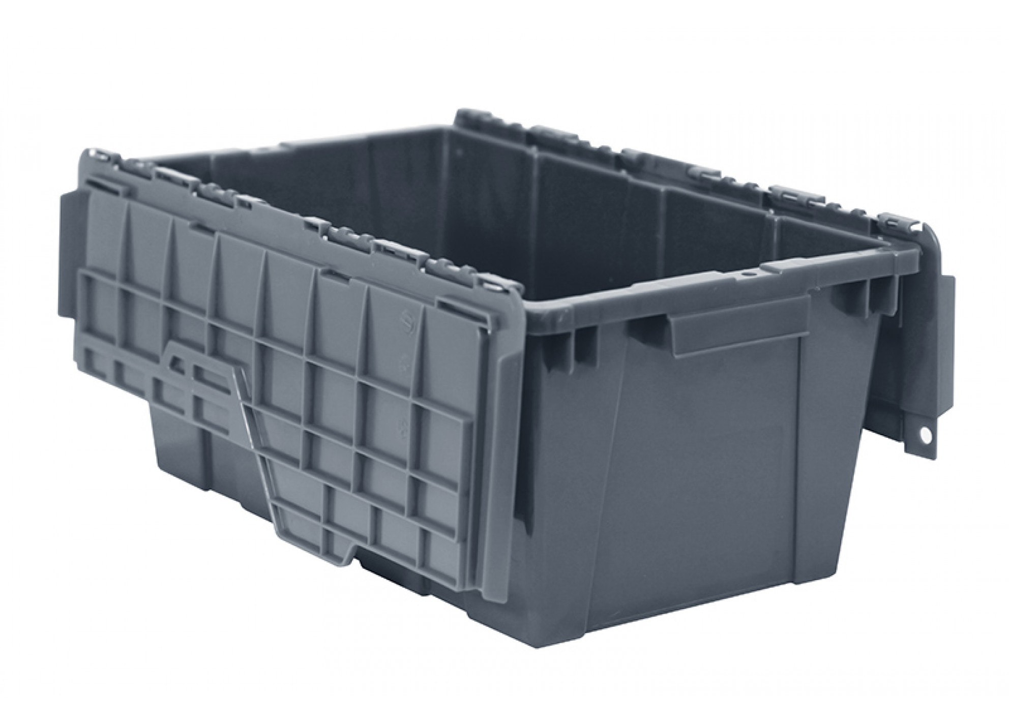 CAJA 5030 21H Caja de Plastico Tapas de Bisagra Medidas 500 x 300 x 210H mm capacidad 20 Kg Ideal Para Distribucion Envios reparto de Todo Tipo de Productos