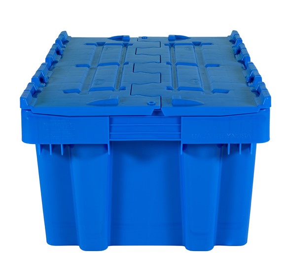 Caja Plastico Tapas Bisagra Modelo 6040 28H Capacidad 20 Kg Ideal Para Distribucion Clasificacion Envio reparto De Todo Tipo De Productos