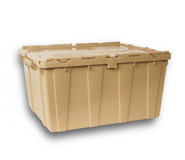Caja Plastico tapas de Bisagra Modelo 6050 32H capacidad 34Kg ideal Para La Clasificacion Distribucion Envios Repartos de Todo tipo de productos y Mercancias