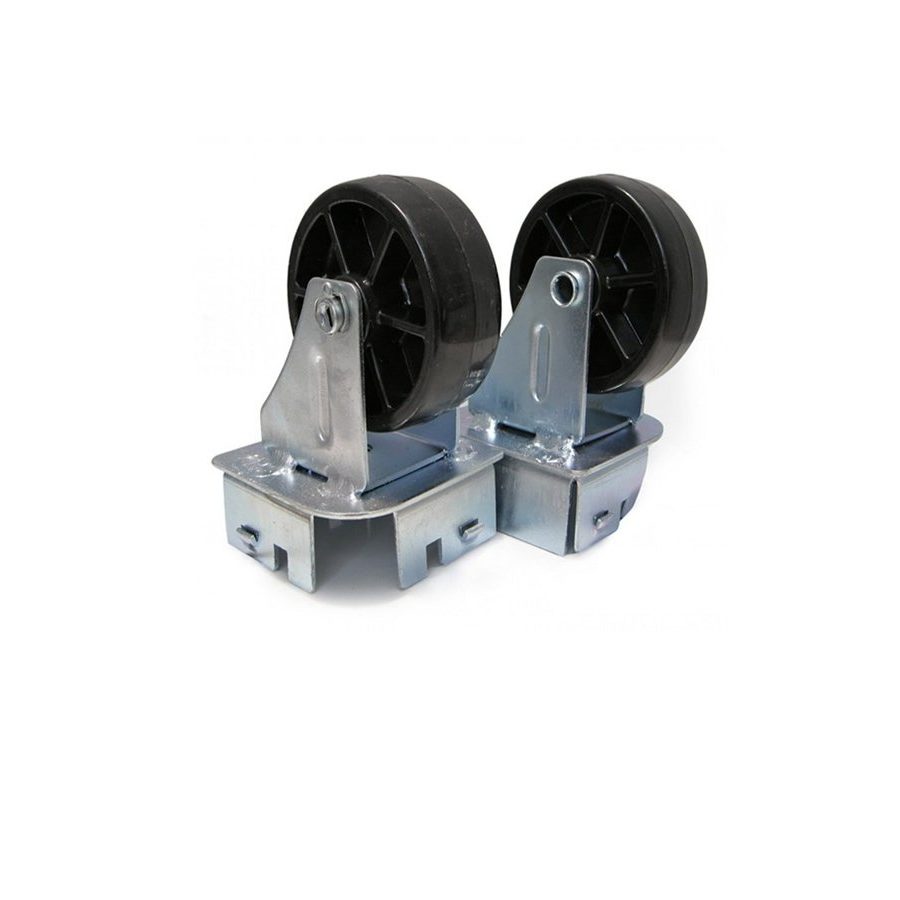 CAJA 8080 80 Capacidad 350 Kg Juego de Cuatro ruedas Dos fijas y Dos Giratorias Ruedas de Hule Alto Impoacto