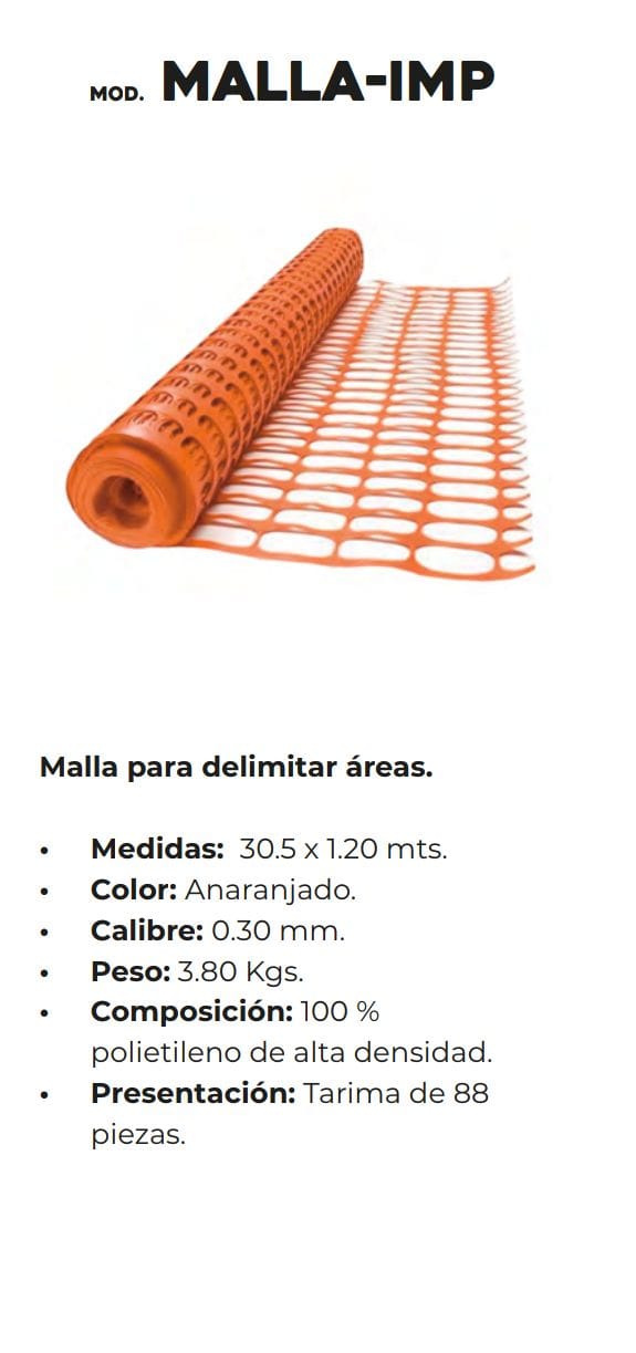 MALLA 120H 30M DELIMITA